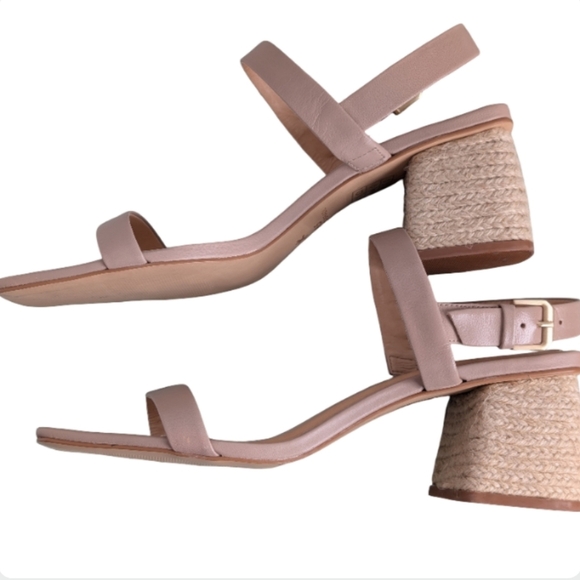Splendid Keeva Square Toe Leather Sandals Size 9.5 | NEW Blush Pink /Nude - Picture 3 of 13